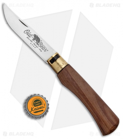 Antonini Old Bear Classical XL Folding Knife American Walnut (3.9" Satin)