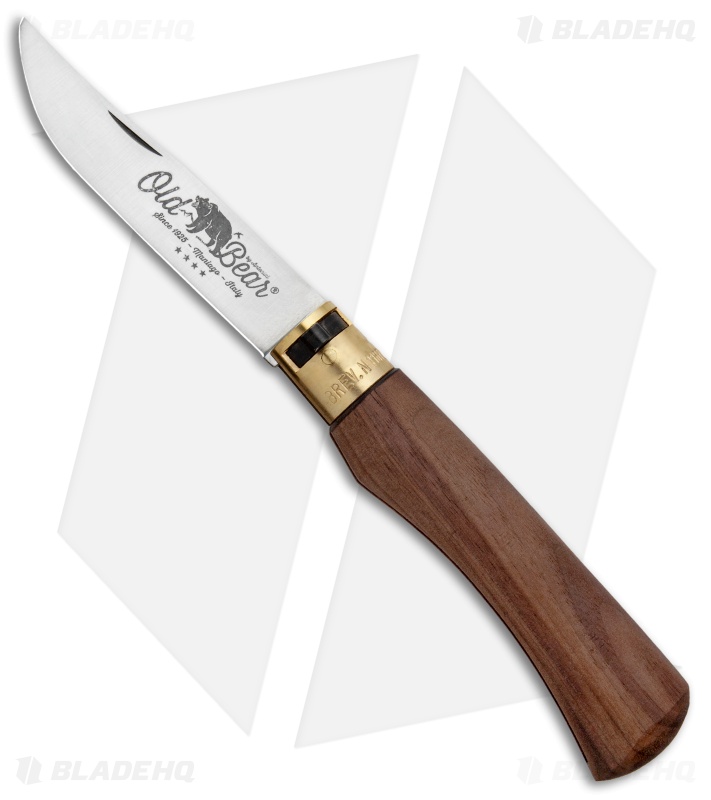 Antonini Old Bear Classical XL Folding Knife American Walnut (3.9" Satin)