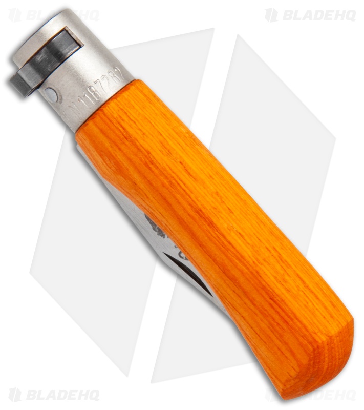 Antonini Old Bear Young XS Folding Knife Orange Wood (2.4" Satin Blunt)