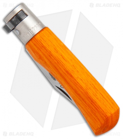 Antonini Old Bear Young XS Folding Knife Orange Wood (2.4" Satin Blunt)