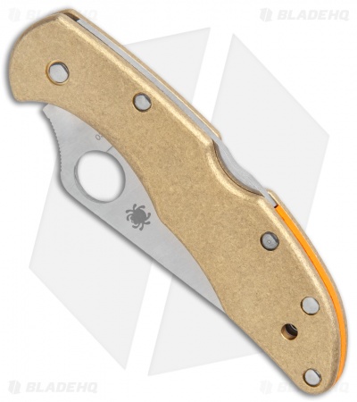 Flytanium Spyderco Delica Backspacer Brass 394 