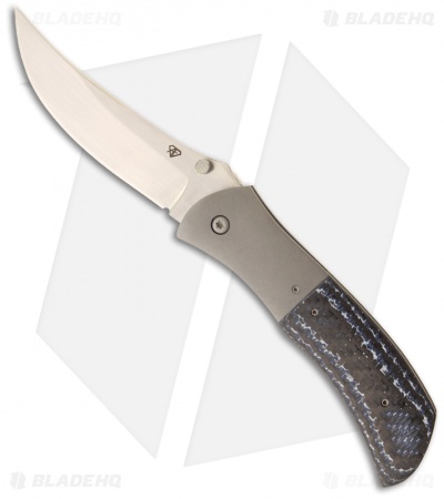 Aaron Frederick Tactical Persian Folder Blue/Black Carbon Fiber (3.5" Plain)