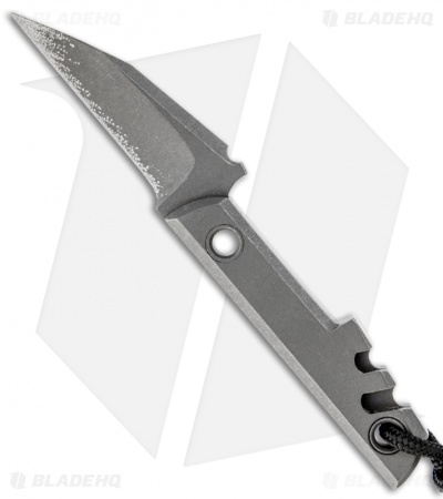 Amsler Knives Mini Slik Titanium Pikal Blade Custom Knife (2" Plain)
