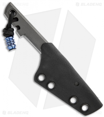 Amsler Knives Mini Slik Titanium Tanto Blade Custom Knife (2" Stonewash)