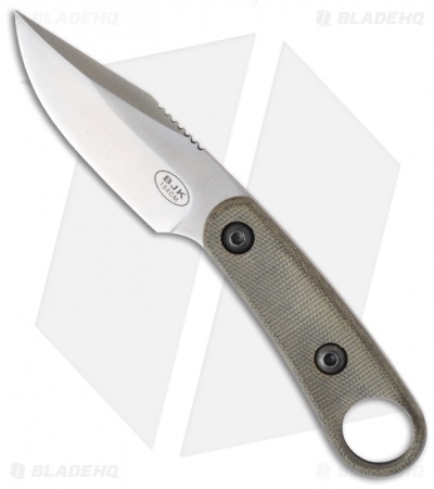 BlackJack Knives 155 Neck Knife Handle Scales Kit (Natural Canvas Micarta)