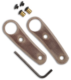 BlackJack Knives 155 Neck Knife Handle Scales Kit (Natural Canvas Micarta)