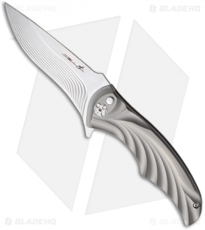 Brian Tighe Custom Tighe Coon Knife Titanium Folder (3.75" Satin)