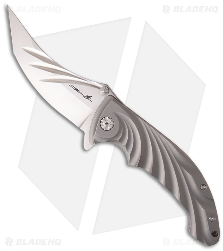 Brian Tighe Custom Tighe Stick Knife Titanium Folder (4" High Satin)