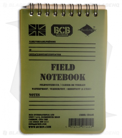 Bushcraft Waterproof Field Notebook CD446 - Blade HQ