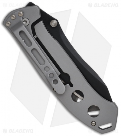 Camillus Wide Blade Frame Lock Knife Aluminum (3.5" Black)