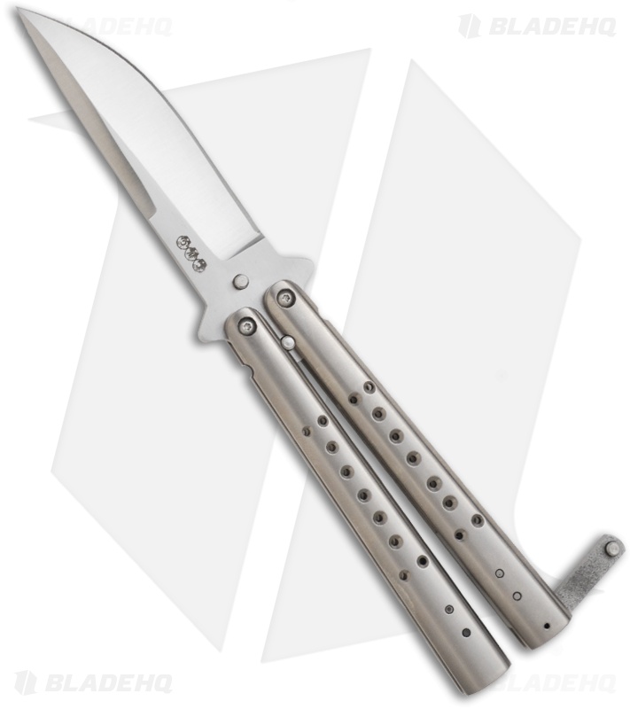 Chuck Gedraitis Knives Balisong #54 Titanium Butterfly Knife (3.3" Satin)