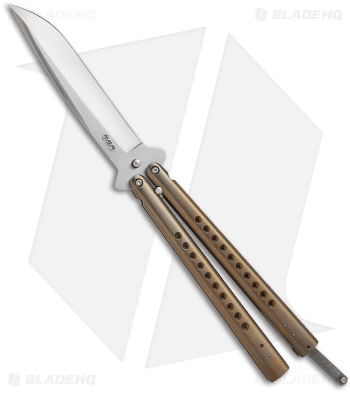 Chuck Gedraitis Knives Balisong #52 Titanium Butterfly Knife (4.25" Satin)