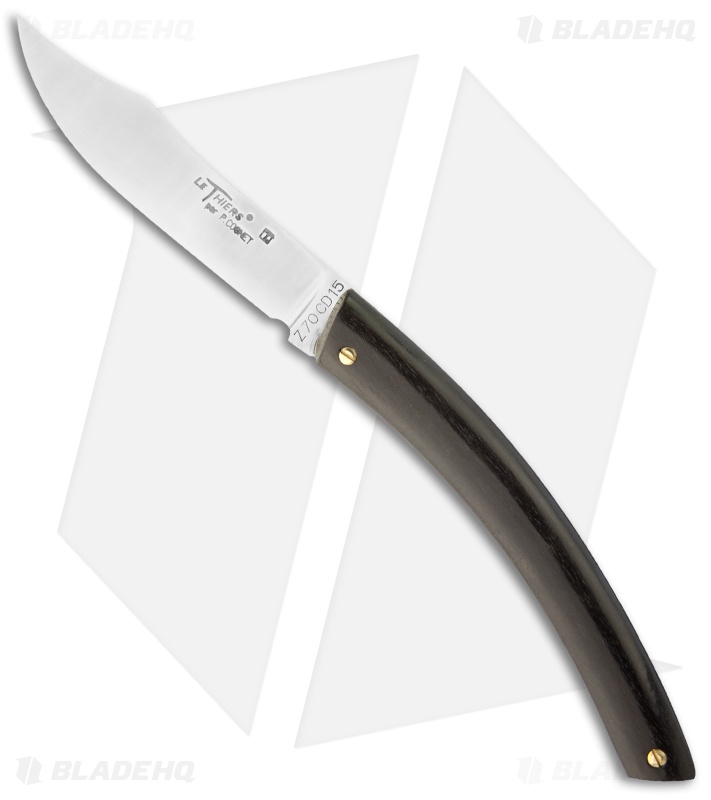 Douk-Douk Le Thiers Folding Knife Ebony Folder (4" Plain)