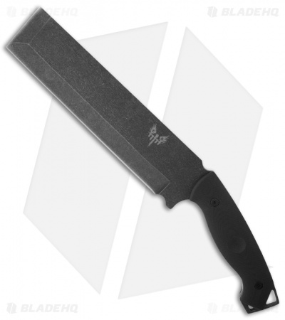 Combat Ready Battle Cleaver CUMA Knife Fixed Blade Chopper Black G-10