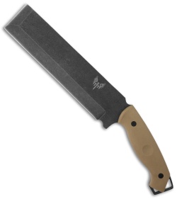 Combat Ready Battle Cleaver CUMA Knife Fixed Blade Chopper Tan G-10