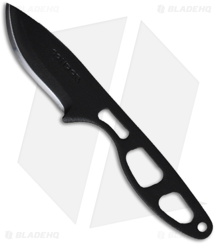 Condor Elegan Fixed Blade Neck Knife (2.15" Black) CTK7040
