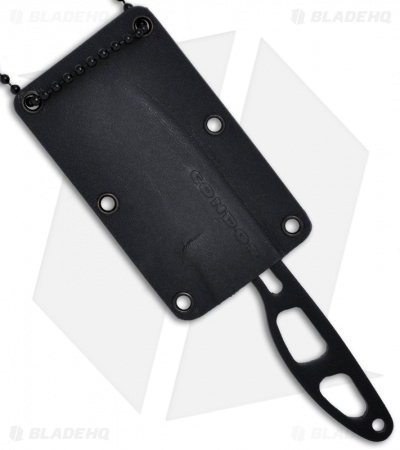 Condor Elegan Fixed Blade Neck Knife (2.15" Black) CTK7040