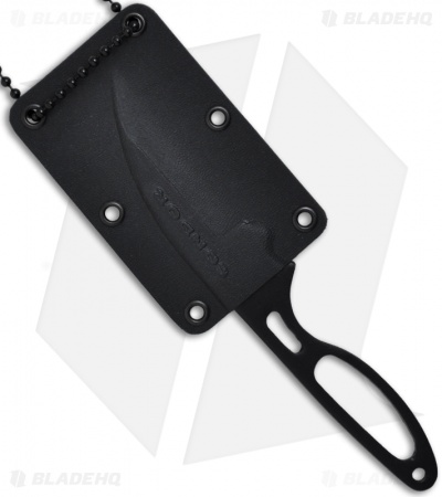 Condor Tangara Fixed Blade Neck Knife (2.5" Black Plain) CTK7042