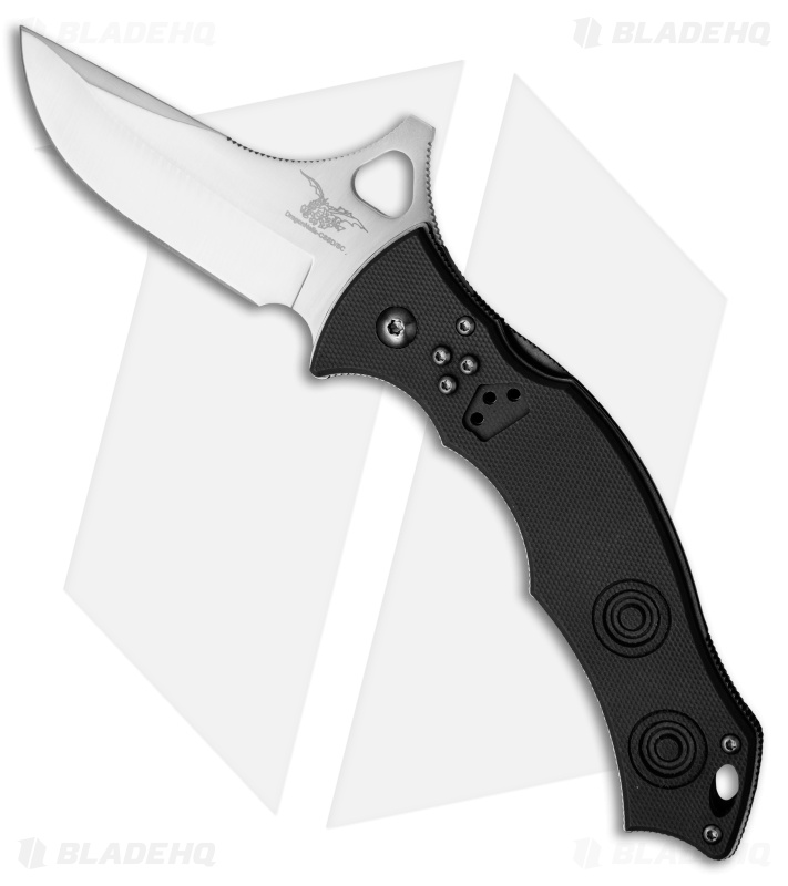 CSSD/SC Bram Frank Standard Bowie Folding Knife Black G-10 (3.1" Satin)