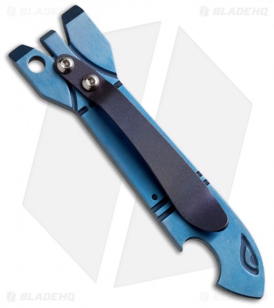 Cucchiara F-Bomb Titanium Bottle Opener Money Clip Pocket Tool (Light Blue)