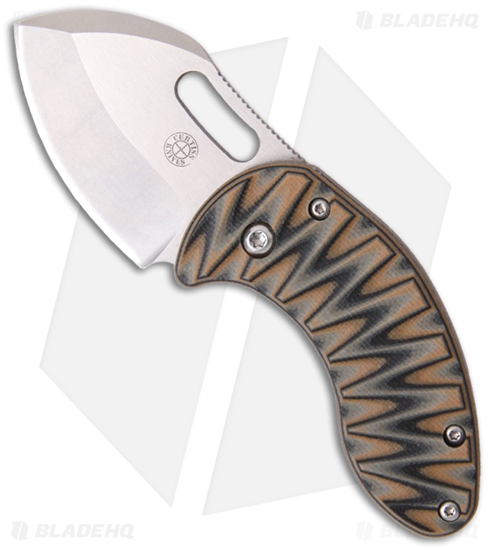 Curtiss Custom Knives Nano Framelock Folder Knife w/ Camo G10 Scales (1.75")