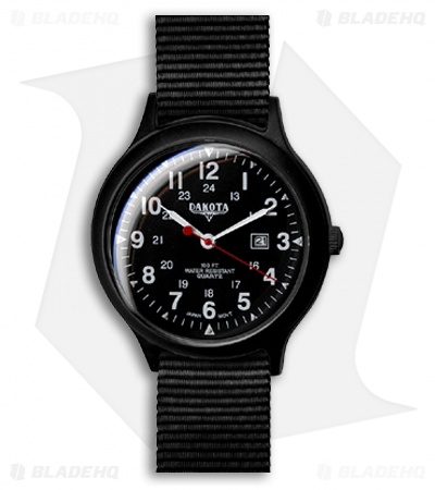 Dakota Ultra Light Field Wrist Watch (Black Oversized) 7763-2