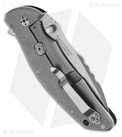Dendra Defender Flipper Folding Knife (3.75" Stonewash Plain)