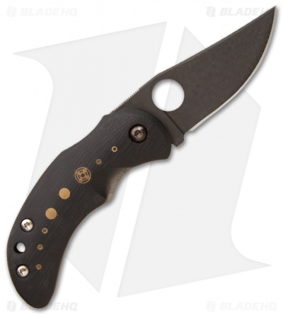 Deviant Blades Tiny Framelock Folder Lefty Black G10 Folding Knife (2.25" Black)