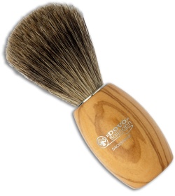 Dovo Badger Hair Shaving Brush w/ Olive Wood Handle