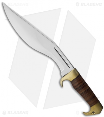 Down Under Knives Red Rock Raptor Knife Fixed Blade (10.25" Polished)