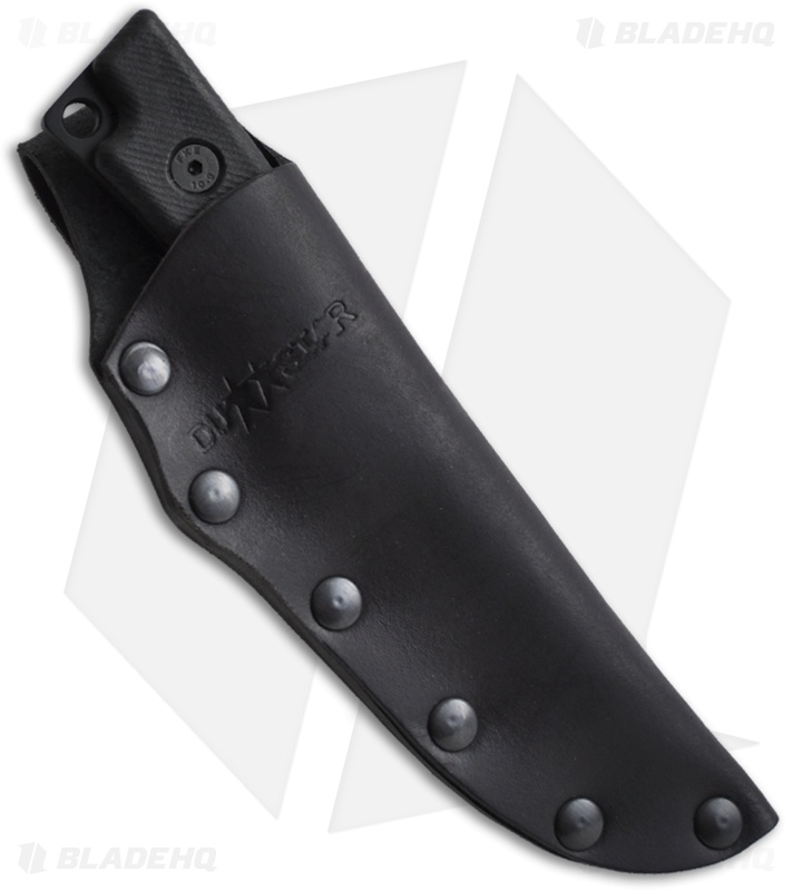 DUSTAR Knives Lahav Knife Fixed Blade w/ IDF Logo (3.5" Black Plain)