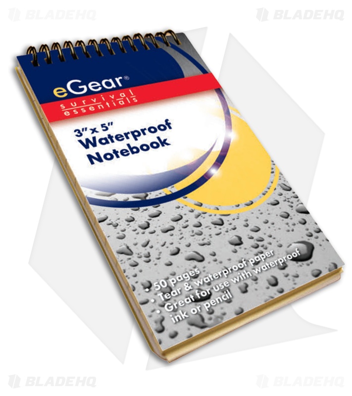 eGear 3" x 5" Waterproof Notebook