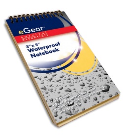 eGear 3" x 5" Waterproof Notebook