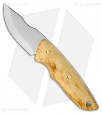 EKA Nordic JoF7 Knife Masur Birch Wood Handle Fixed Blade (2.76" Satin Plain)