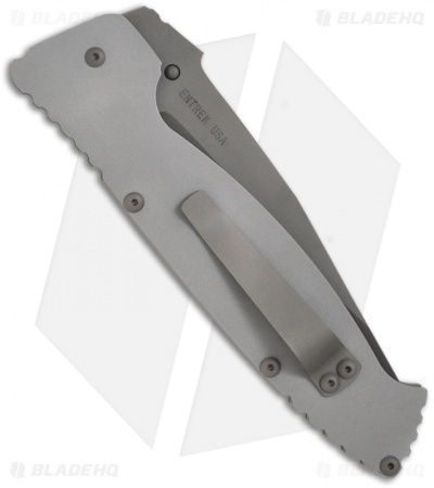EnTrek Counter Strike Clip Point Folding Knife (4.675" Matte Plain)