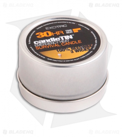 Exotac CandleTIN Survival Candle Large Slow Burn (30 Hour)