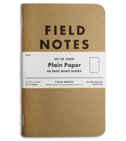 Field Notes Memo Plain 3-Pack - Original Cover - (Brown) FN-03