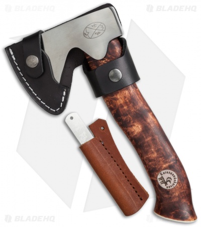 Karesuando Kniven Unna Aksu Hunting Axe Brown Curly Birch (9