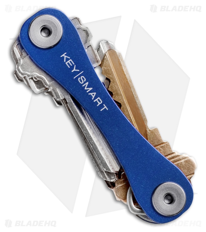 KeySmart Compact Key Holder Keychain (Blue)