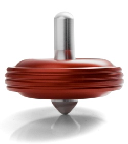 Karas Kustoms Machined Toy Spinning Top Red (Aluminum)