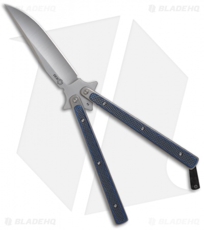 Les Voorhies Custom Knives Model 1 Balisong Butterfly Knife w/ Titanium Scales