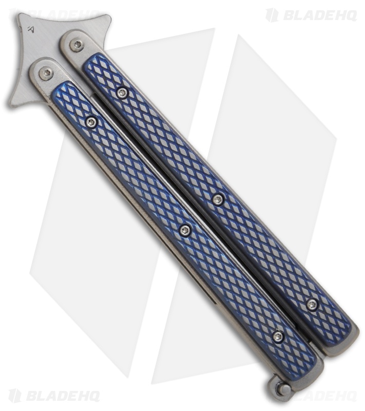 Les Voorhies Custom Knives Model 1 Balisong Butterfly Knife w/ Titanium Scales 2