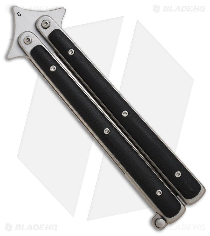 Les Voorhies Custom Knives Model 1 Balisong Butterfly Knife w/ Black G-10