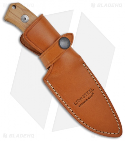 LionSteel M2 Hunting Knife MCKF Olive Wood (3.54" Satin) M2 UL