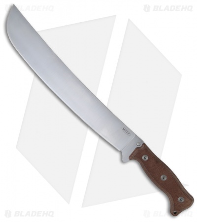 LionSteel Golok MCKF M-5S Machete Fixed Blade Knife (12.2" Satin Plain) M5