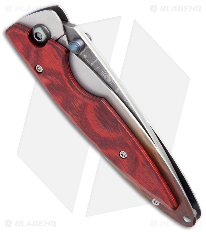 Mcusta Kasumi Liner Lock Knife Staminawood (2.75" Damascus) MC-72D