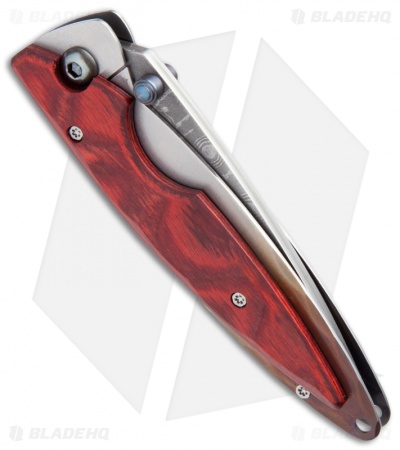 Mcusta Kasumi Liner Lock Knife Staminawood (2.75" Damascus) MC-72D