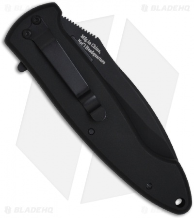 Meyerco Randall King Tsavo Spring Assisted Knife (3.05" Black Serr)
