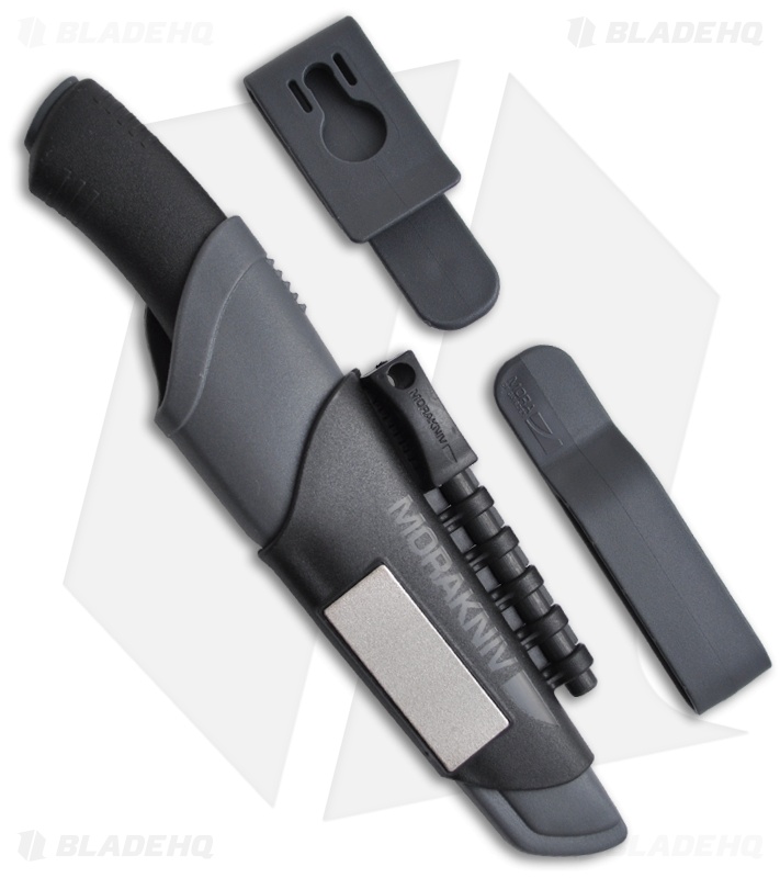 Morakniv Bushcraft Survival Gray/Black Handle (4.25" Satin)