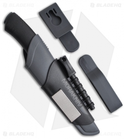Morakniv Bushcraft Survival Gray/Black Handle (4.25" Satin)